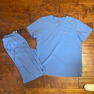 Ceil blue mens Figs set